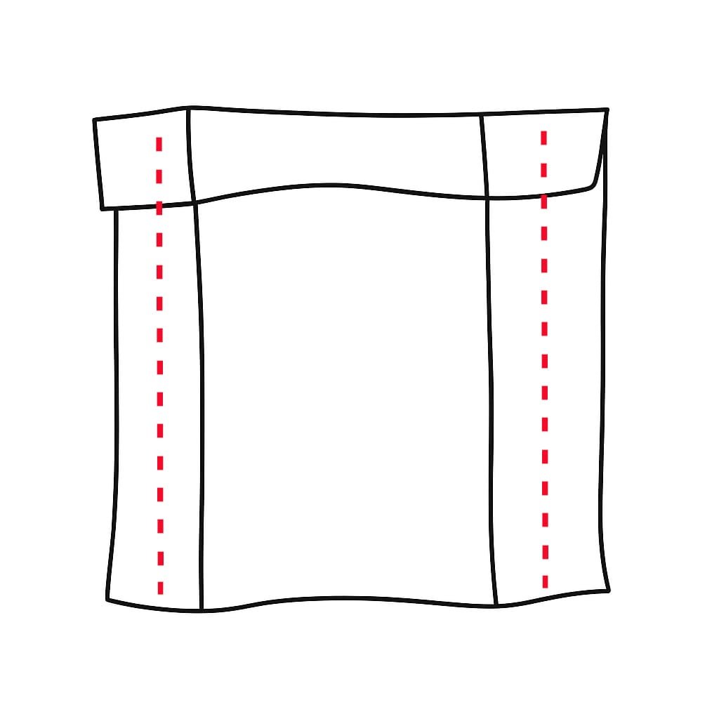 coutures sur la housse ekycomfort